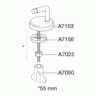 Uni-scharnier, standaard montage B47999