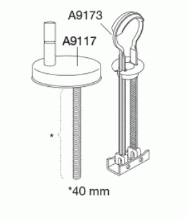 Uni scharnier voor lift-off, topmontage BL6999