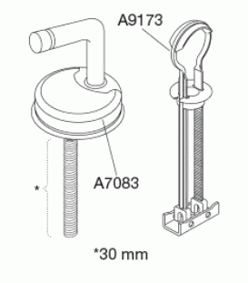 Uni-scharnier, top montage BQ6999