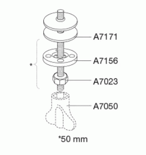 Vast scharnier, standaard montage BZ5999