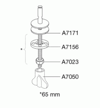 Vast scharnier, standaard montage DA7999