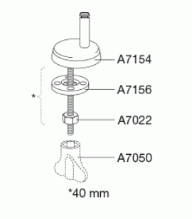 Uni-scharnier, standaard montage DD7999