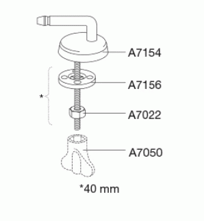 Uni-scharnier, standaard montage DD8999