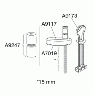 Uni scharnier, combi, topmontage DE9999