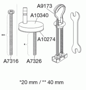 Uni scharnier voor lift-off, topmontage DF4999