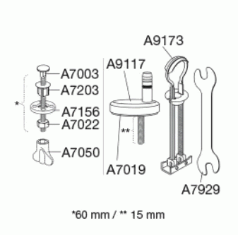 Combi scharnier, universeel, topmontage/standaard montage DM1999