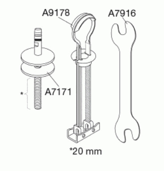 Vast scharnier, topmontage DM3999