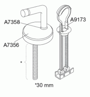 Univertikaalscharnier, top montage UN4999