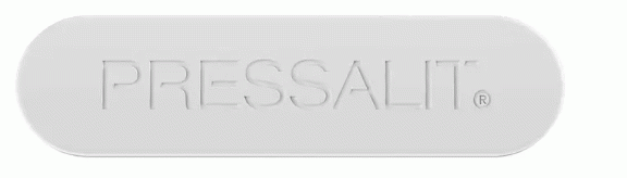 Logo-tags, set van 2, WIT