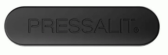 Logo-tags, set van 2, ZWART